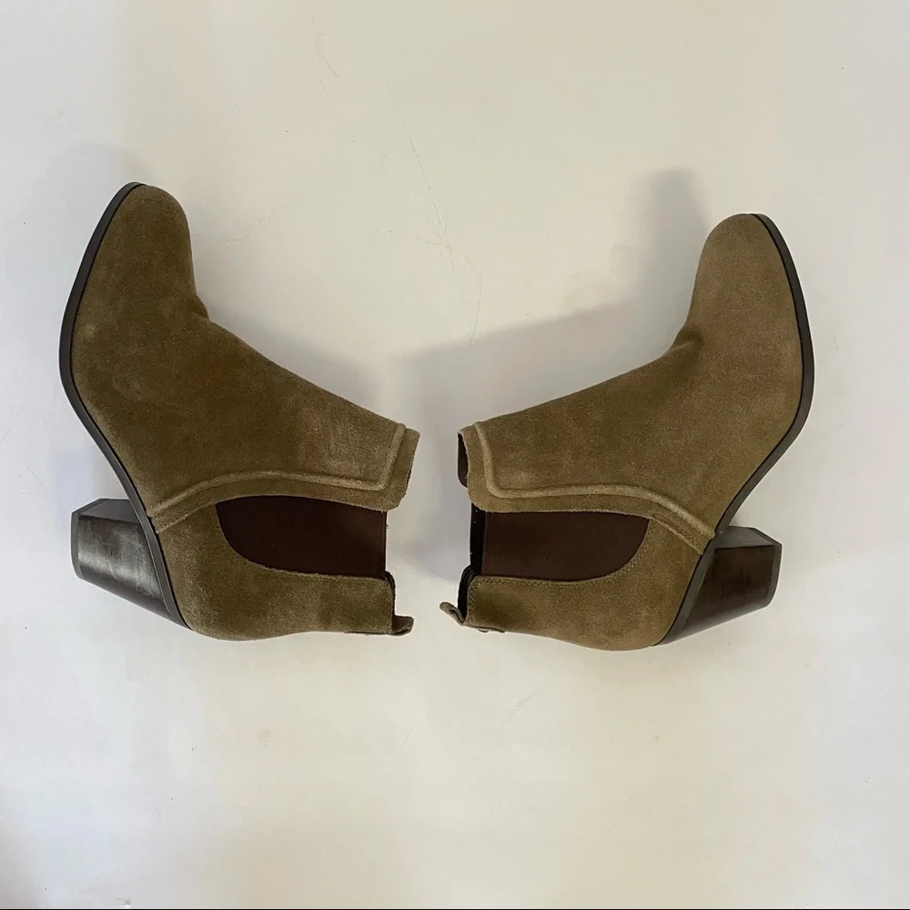 Sam Edelman Suede Ankle Boots, sz 9 - Picture 5 of 9